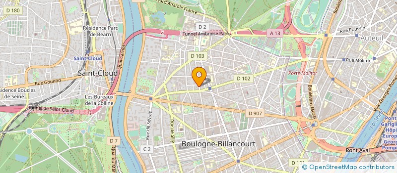 localisation de l'entreprise NEUTRIK FRANCE à BOULOGNE-BILLANCOURT
