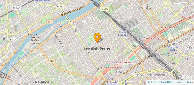 localisation de l'entreprise NEUTRON à LEVALLOIS PERRET
