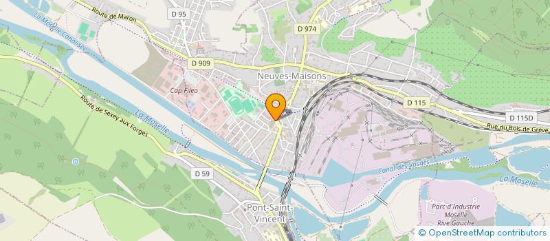 localisation de l'entreprise NEUVES MAISONS TRIATHLON 54  NEUVES-MAISONS