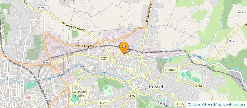 localisation de l'entreprise NEUVIALEC à CUSSET