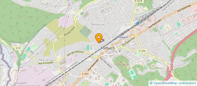 localisation de l'entreprise NEUVIEME LEGION FORBACH  FORBACH