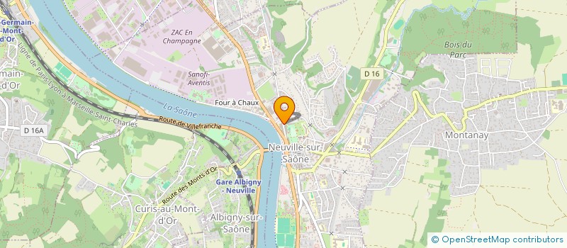 localisation de l'entreprise NEUVILLE COMMERCES  NEUVILLE-SUR-SAONE