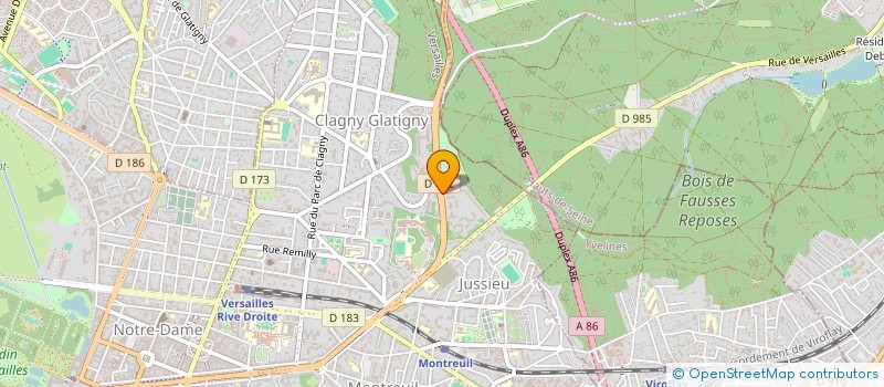 localisation de l'entreprise NEUVILLE V3 à VERSAILLES