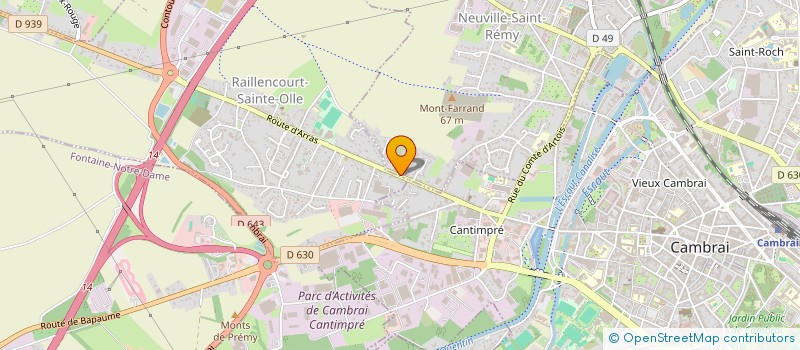 localisation de l'entreprise NEUVIMAILLE à NEUVILLE-SAINT-REMY