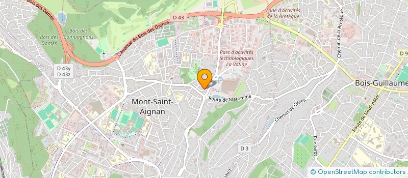 localisation de l'entreprise NEV à MONT-SAINT-AIGNAN