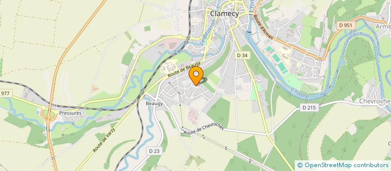 localisation de l'entreprise NEVA à CLAMECY