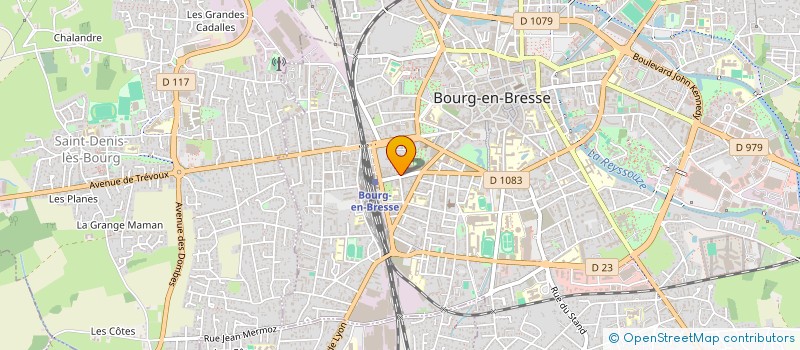 localisation de l'entreprise NEVA à BOURG-EN-BRESSE