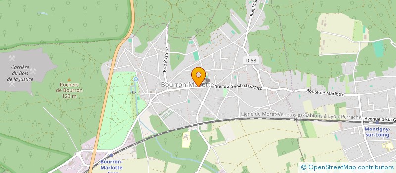 localisation de l'entreprise NEVA  BOURRON-MARLOTTE