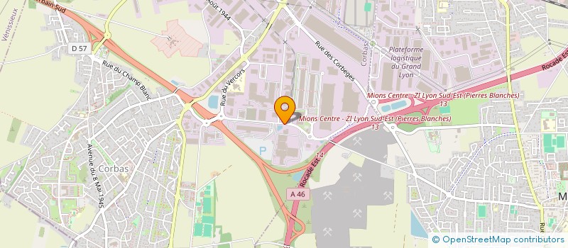 localisation de l'entreprise NEVAK à CORBAS