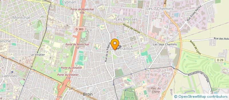 localisation de l'entreprise NEVALUXE  BRON