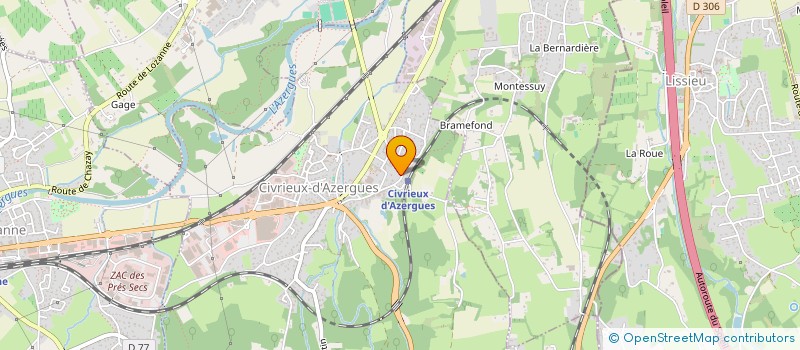 localisation de l'entreprise NEVELIS  CIVRIEUX-D'AZERGUES