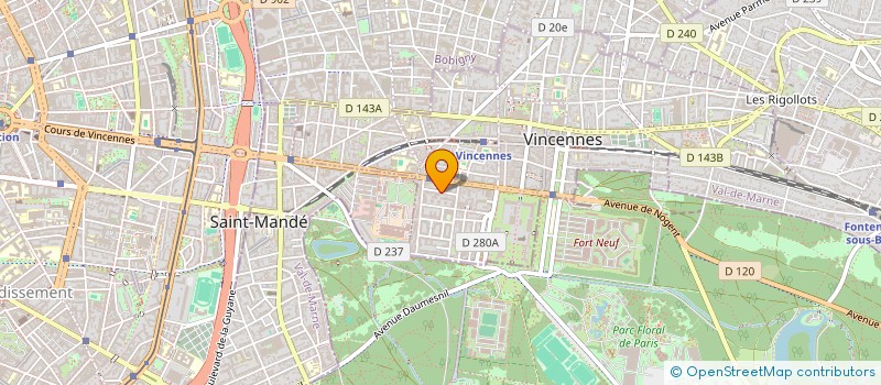 localisation de l'entreprise NEVENYS à VINCENNES