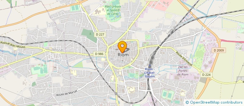 localisation de l'entreprise NEVER GIVE UP  RIOM