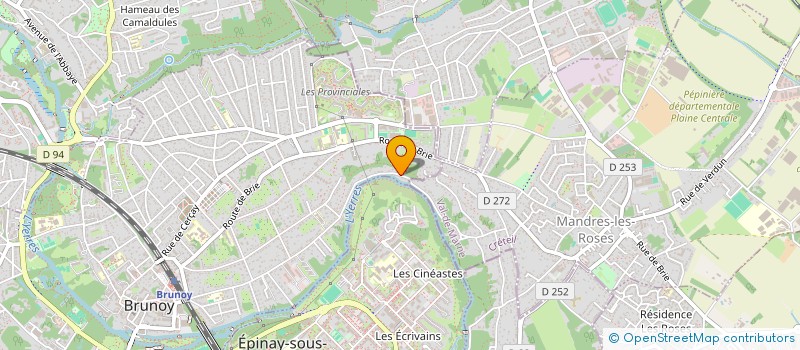 localisation de l'entreprise NEVER GIVE UP  BRUNOY