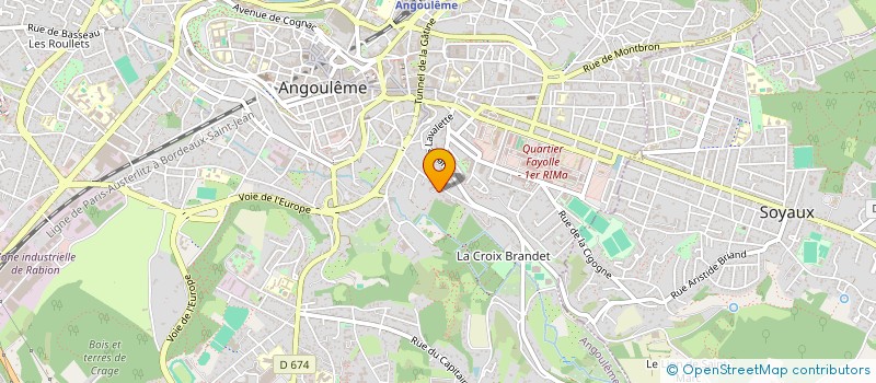 localisation de l'entreprise NEVER.S à ANGOULEME