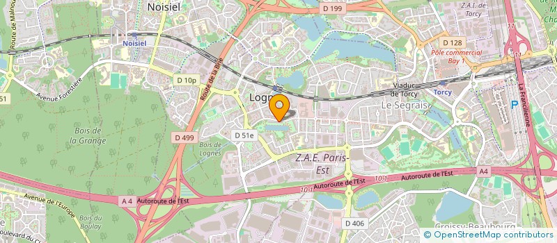 localisation de l'entreprise NEVERCAMP à LOGNES