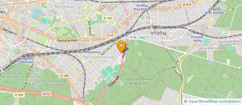 localisation de l'entreprise NEVERLATE à VERSAILLES