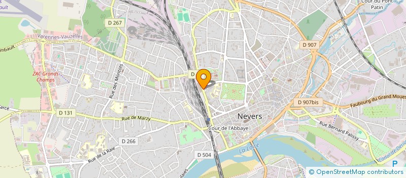 localisation de l'entreprise NEVERS BAT EXPORT à NEVERS