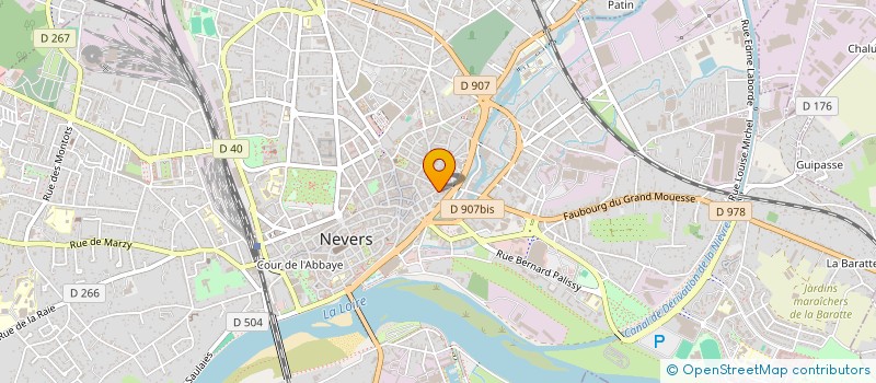 localisation de l'entreprise NEVERS BTP à NEVERS