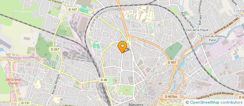 localisation de l'entreprise NEVERS CITE LITTERAIRE à NEVERS