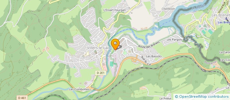 localisation de l'entreprise NEVERS CUENAT à VILLERS-LE-LAC