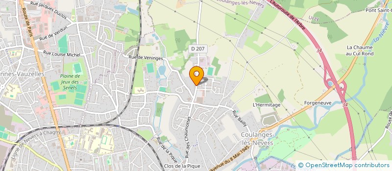 localisation de l'entreprise NEVERS DECAPAGE à COULANGES-LES-NEVERS