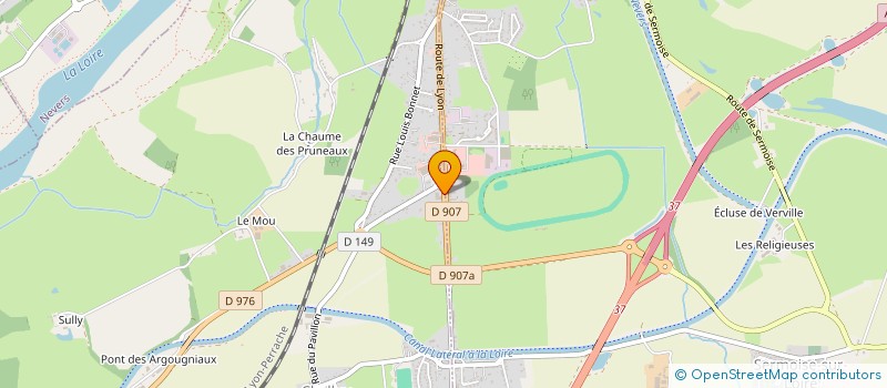 localisation de l'entreprise NEVERS ENSEIGNES à CHALLUY