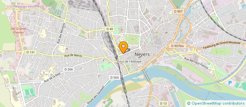 localisation de l'entreprise NEVERS GARE AUTOMOBILES à NEVERS