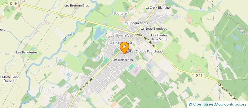 localisation de l'entreprise NEVERS-IMMO à LAILLY-EN-VAL