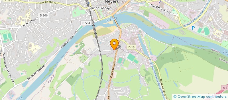 localisation de l'entreprise NEVERS MAINTENANCE  VARENNES-VAUZELLES