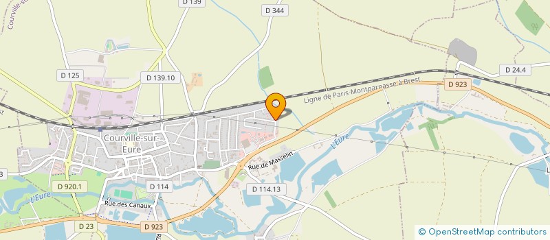 localisation de l'entreprise NEVEU à COURVILLE-SUR-EURE