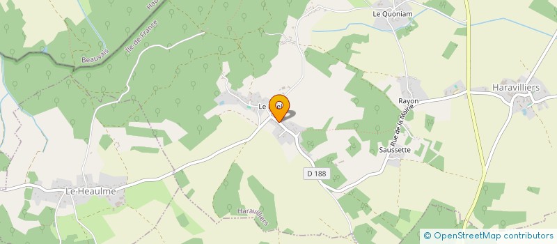 localisation de l'entreprise NEVEU - DIAS  HARAVILLIERS