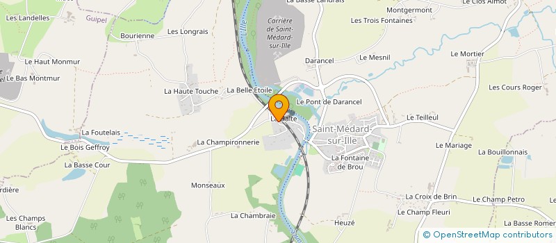 localisation de l'entreprise NEVEU TRANSPORTS  SAINT-MEDARD-SUR-ILLE