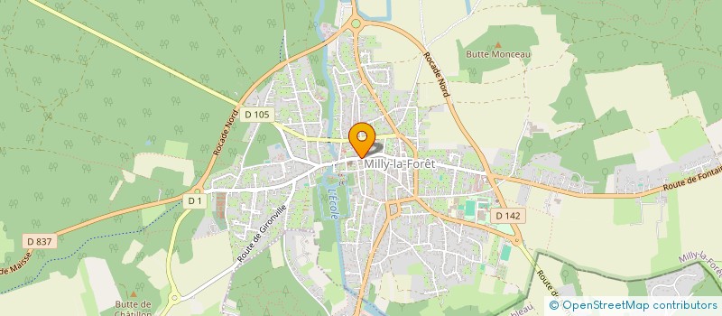 localisation de l'entreprise NEVI  MILLY-LA-FORET