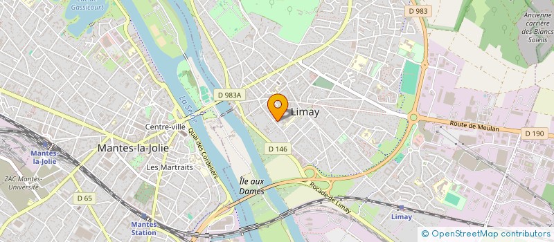 localisation de l'entreprise NEVIN à LIMAY