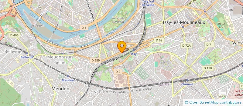 localisation de l'entreprise NEVMAT à ISSY-LES-MOULINEAUX