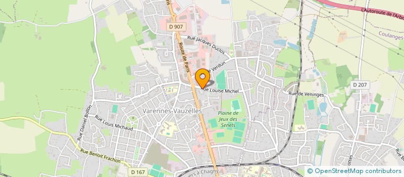 localisation de l'entreprise NEVOTEL  VARENNES-VAUZELLES