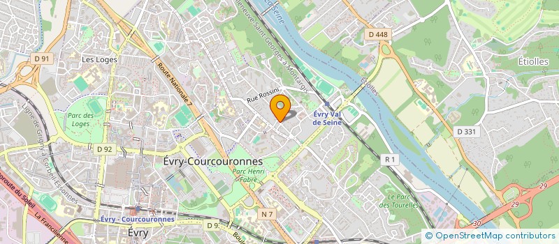 localisation de l'entreprise NEVOUA à EVRY-COURCOURONNES
