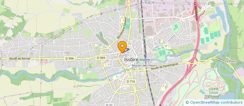 localisation de l'entreprise NEVOUX STUDIO  ISSOIRE