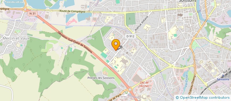 localisation de l'entreprise NEVROZ à SOISSONS