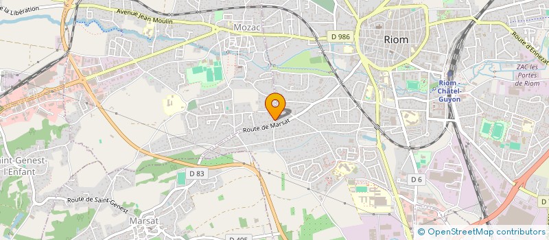 localisation de l'entreprise NEVTECH  RIOM