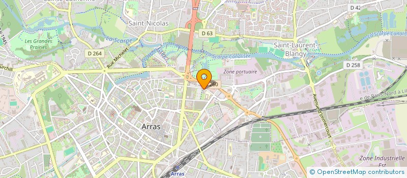 localisation de l'entreprise NEVYO à ARRAS