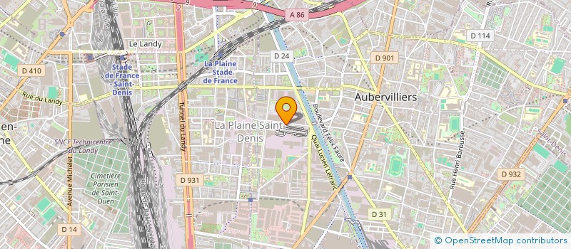 localisation de l'entreprise NEW 2000 à AUBERVILLIERS