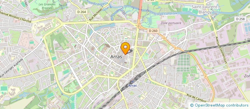 localisation de l'entreprise NEW AGE à ARRAS