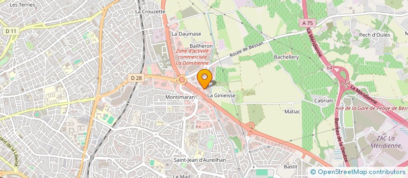 localisation de l'entreprise NEW ANGELOTTI AMENAGEMENT  BEZIERS