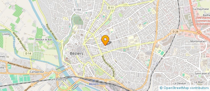 localisation de l'entreprise NEW ANIMATION  BEZIERS