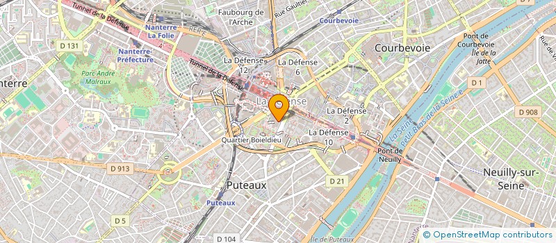 localisation de l'entreprise NEW'ARCH  PUTEAUX