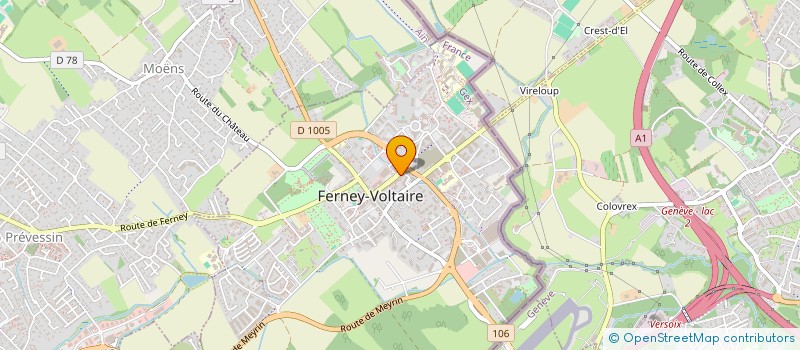 localisation de l'entreprise NEW ASIE à FERNEY-VOLTAIRE