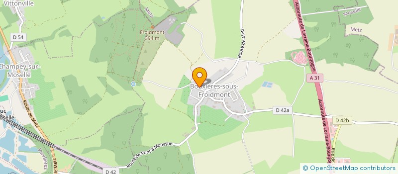 localisation de l'entreprise NEW B  BOUXIERES-SOUS-FROIDMONT