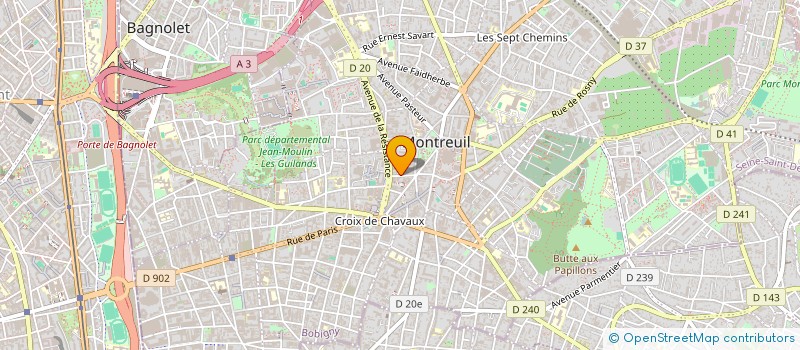 localisation de l'entreprise NEW BATIMENT SARL à MONTREUIL